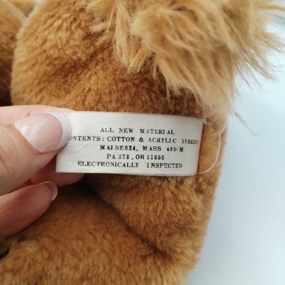 Vintage 1981 Antics Matthew Fox Plush Dog Floppy Brown Puppy Made in Korea 80s - Picture 7 of 11